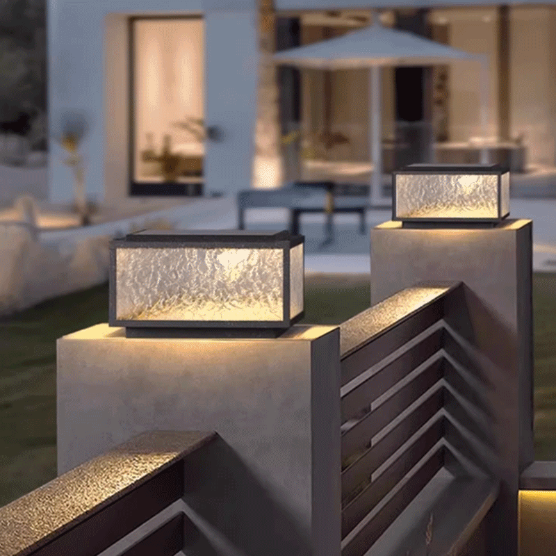 户外太阳能柱头灯庭院防水大门灯