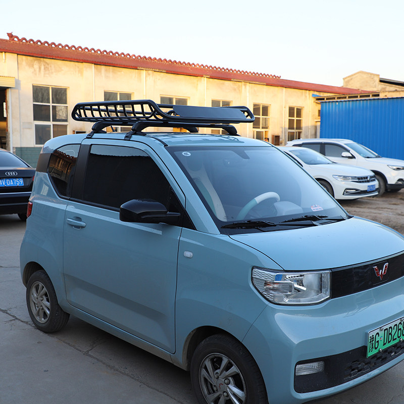 五菱宏光迷你改装宏光miniev专用mini汽车行李架车载车顶货架框筐