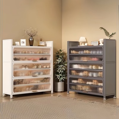 钢制防尘玄关鞋柜大容量多层