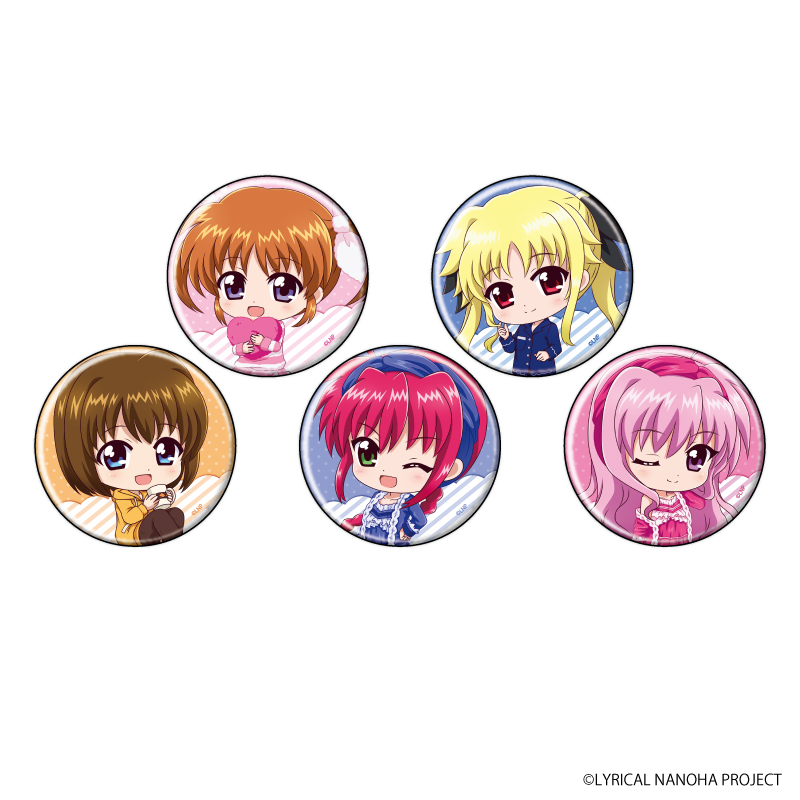 A3 魔法少女奈叶系列 睡衣ver. Q版 吧唧徽章 A 全5种