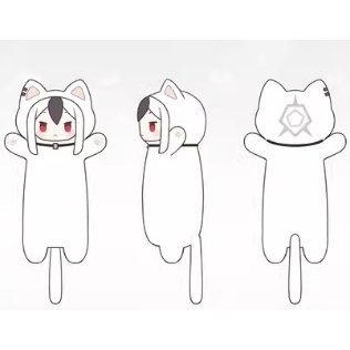 蔚蓝档案 沙勒有条猫系列 猫条毛绒抱枕