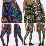 Комбинезон для спортзала для йоги, штаны, в обтяжку