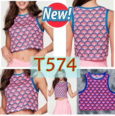 ZW尊舞健身服瑜伽短袖上衣运动休闲服T恤短袖背心网眼  574