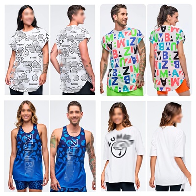 ZW新款健身服瑜伽休闲舞蹈跳操短袖宽松T恤上衣 100 134 1196 146