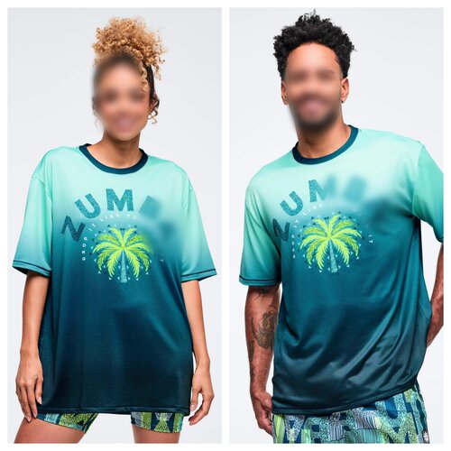 ZW新款现货健身服瑜伽休闲舞蹈服透气短袖上衣高货圆领数码印 128