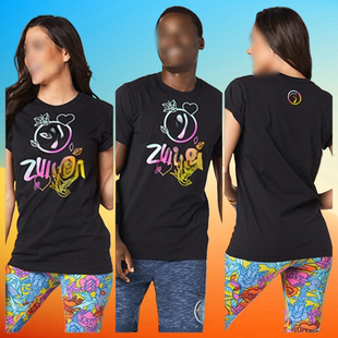 ZW经典桑巴舞健身服运动休闲服纯棉舒适短袖T恤团活动体上衣  142