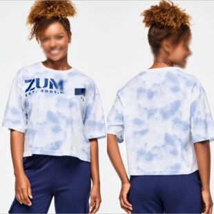 ZW健身服运动舞蹈短袖 宽松款 涤棉上衣 921 休闲服上衣Tee纯棉短袖
