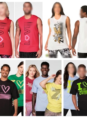 ZW健身服尊短袖纯棉运动休闲T恤上衣男女款 386 040 124  223 178