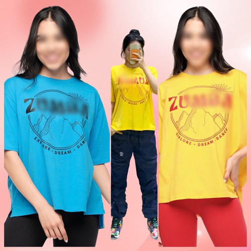 ZW健身服休闲服运动服T恤上衣短袖男女款穿棉舞蹈跑步锻炼服744