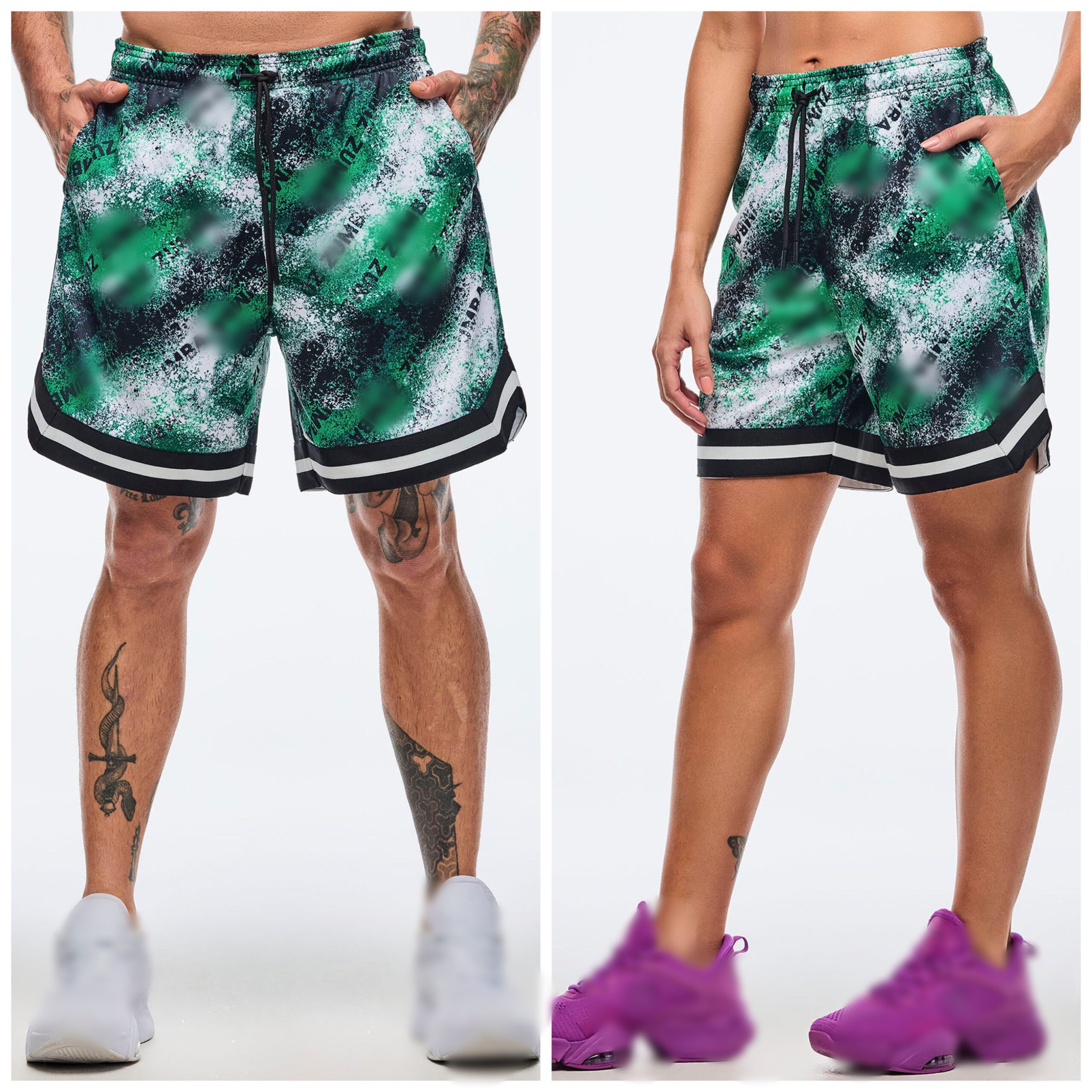 ZW现货新款健身服新货健身服休闲服跑步服休闲裤运动短裤速干 088