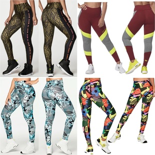 231 ZW健身服尊牌舞蹈服瑜伽运动紧身裤 216 子图案印花 013 弹力裤