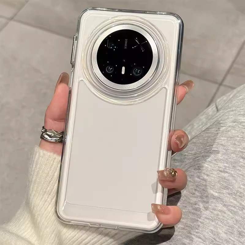适用华为mate80手机壳mate70pro新款镜头mate50全包防摔透明男士女外壳mate60保护壳mate80promax壳