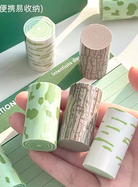 晨光profuturelab森林橡皮仿树纹年轮造型创意橡皮擦小学生趣味橡皮耐用森系小清新高颜值干净963SD