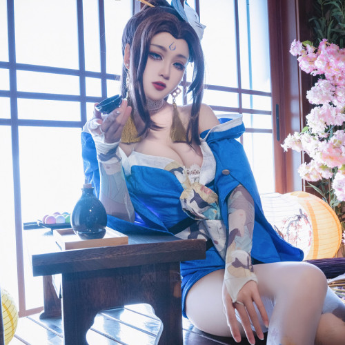 王者不知火舞魅语cos服全套扇子