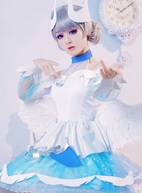 王者荣耀cos服小乔天鹅之梦cosplay衣服动漫女假发黑白天鹅全套装