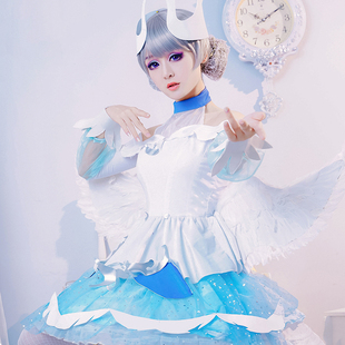 王者荣耀cos服小乔天鹅之梦cosplay衣服动漫女假发黑白天鹅全套装