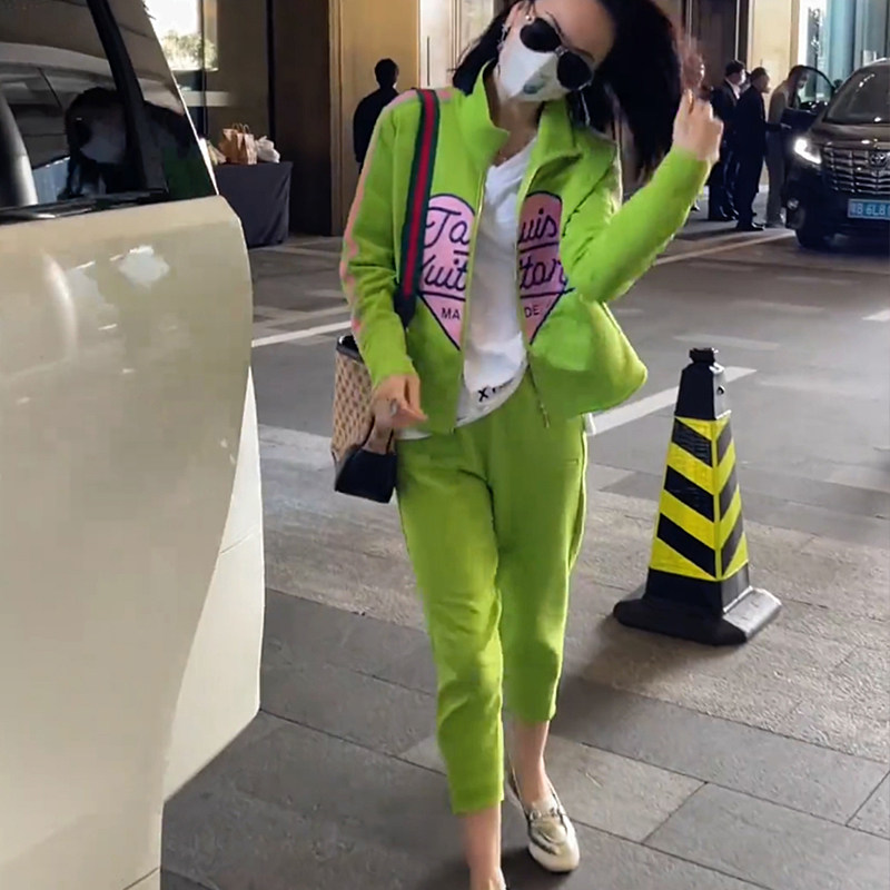 时尚休闲运动套装女春秋两件套