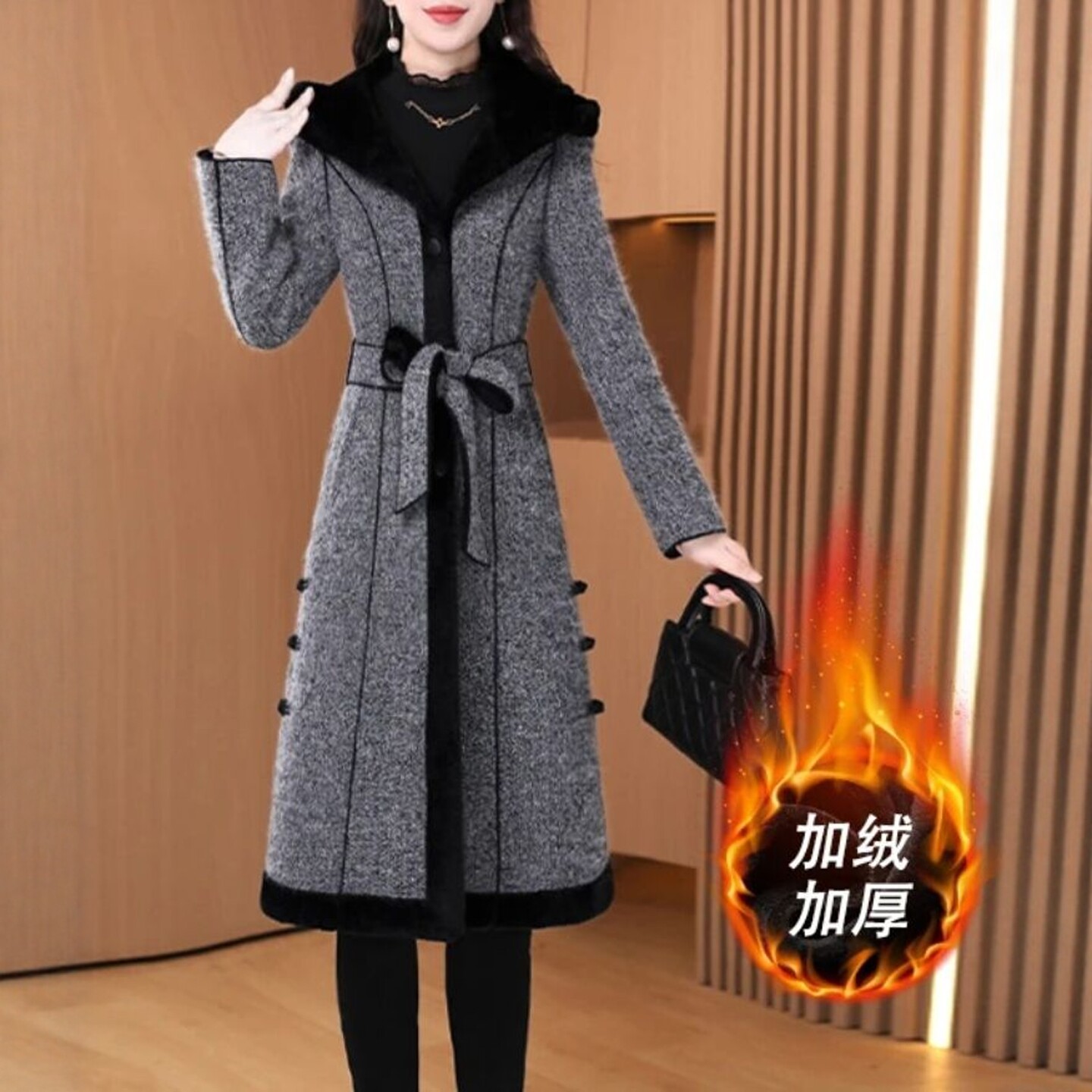 毛呢外套女士2025新款秋冬
