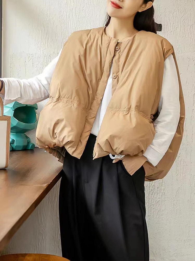 羽绒马甲女2022年冬季