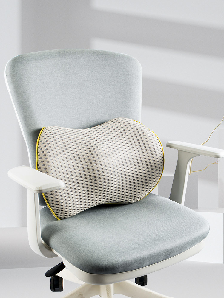 办公室腰垫久坐护腰靠背垫电动按摩腰枕椅子腰部靠枕汽车座椅垫