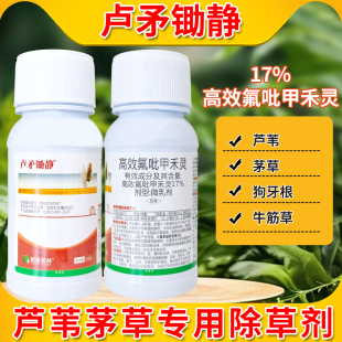润德卢矛锄静苗木绿篱麦冬除茅草芦苇牛筋草马唐狗牙根专用除草剂