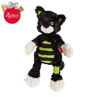 德国sigikid 小黑猫警长毛绒玩具安抚玩偶创意搞怪宝宝布娃娃礼物