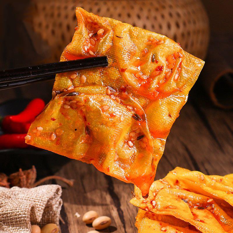 湖南特产平江泡泡干香辣怀旧小吃豆皮香干辣片解馋零食素食豆干