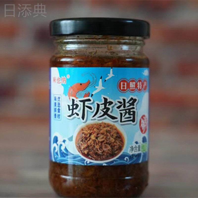 山东日照特产味也纳虾皮酱170克瓶装拌饭拌面即食下饭蘸酱焦老四