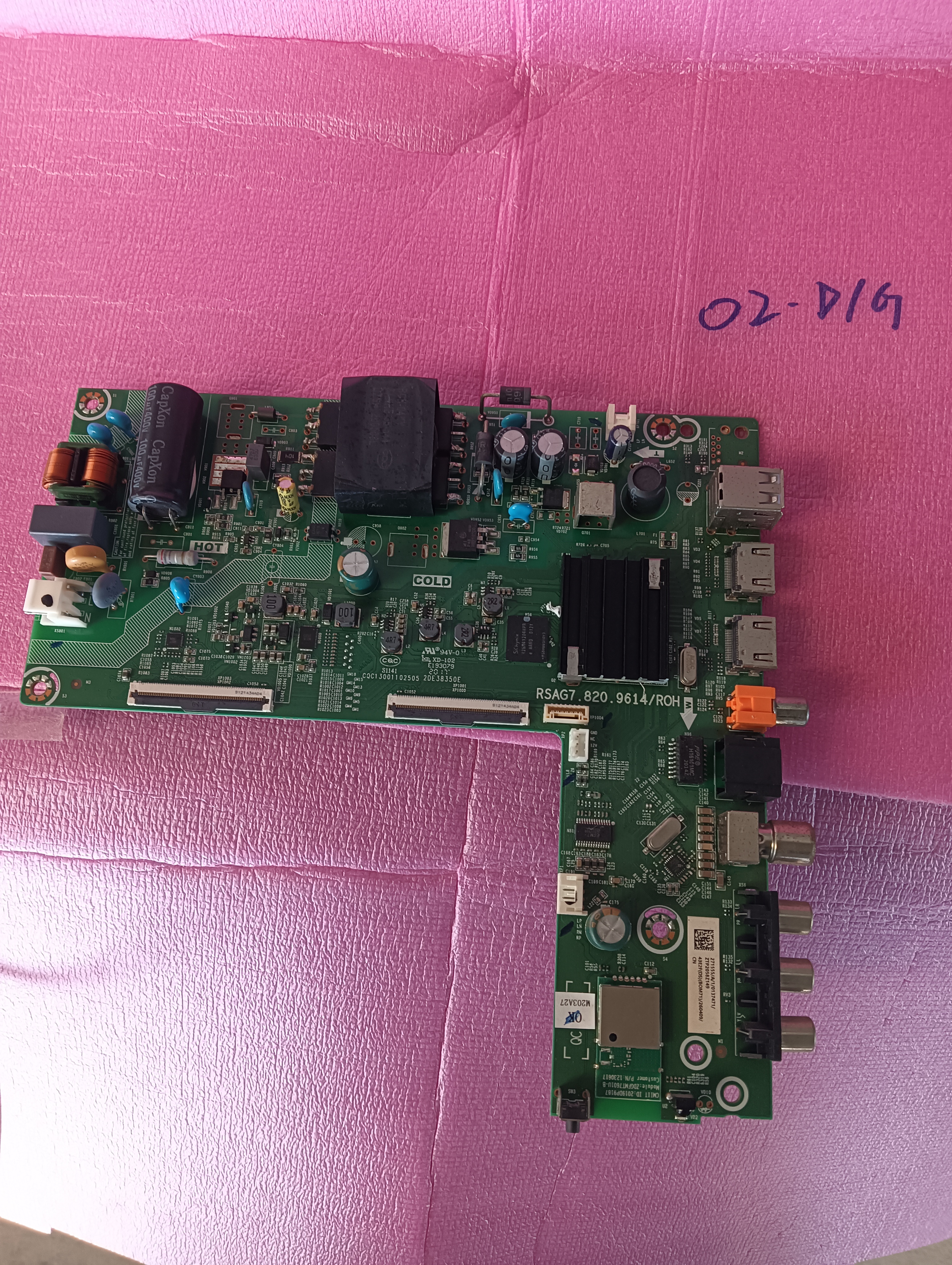 43V1F-R主板RSAG7.820.9614屏HD425Y1F71-T0