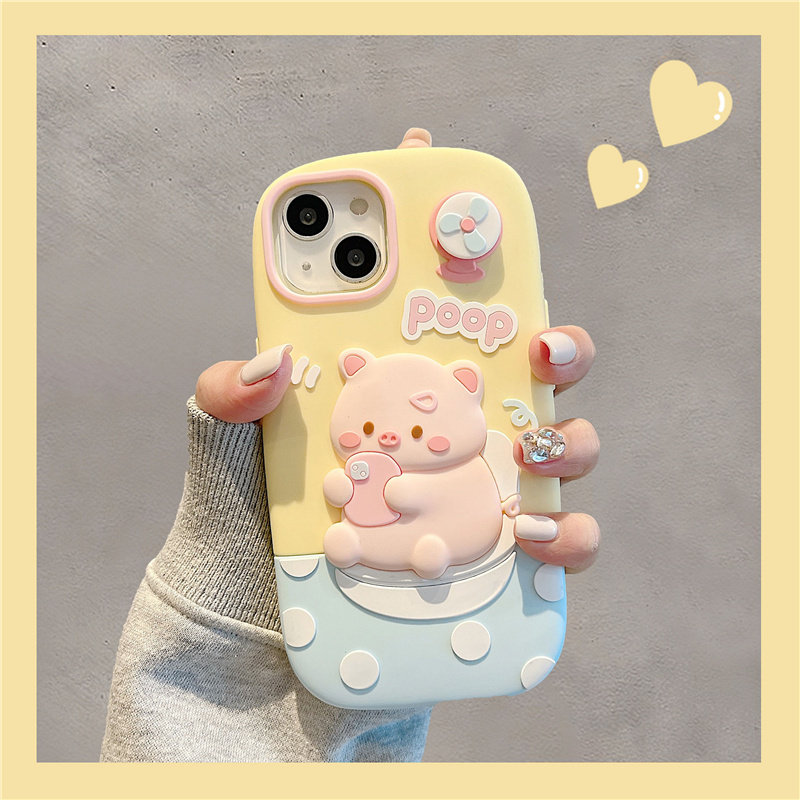 苹果iPhone14硅胶卡通全包防摔