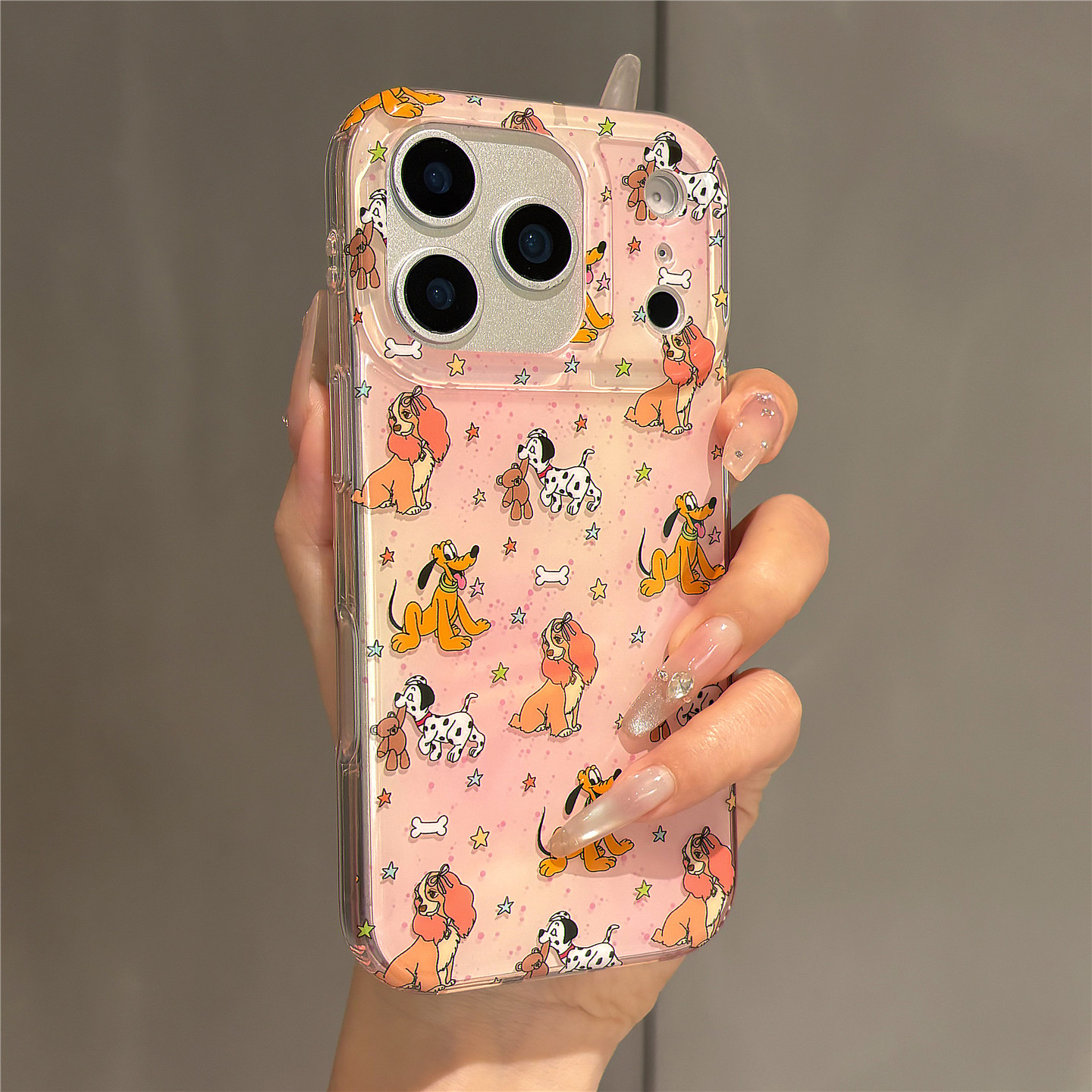 古早卡通可爱粉晕染布鲁托斑点狗适用苹果17promax手机壳iPhone17pro双层壳16pro女新款15亚克力14防摔保护套,3C数码配件,手机保护套/壳,淘宝优惠券,粉丝福利购,淘宝优惠卷