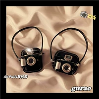 Apple, креативная трехмерная совместимая камера, беспроводные силиконовые наушники, креативный защитный чехол, комплект, pro2, bluetooth, 2, защита при падении