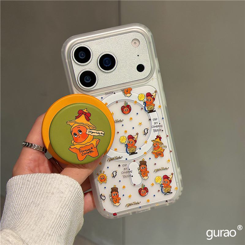 爆款卡通手办满屏星星人磁吸支架适用苹果17promax手机壳iphone16新款15磨砂肤感17pro防摔16pro保护套14女款