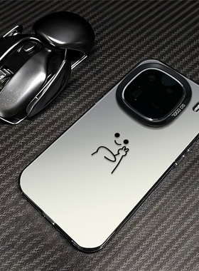 鄙视小人适用IQOO15手机壳新款vivo镭射彩银IQOO13PRO0十三Por保护套IQ00爱酷13男女icoo13防摔高级感的外壳