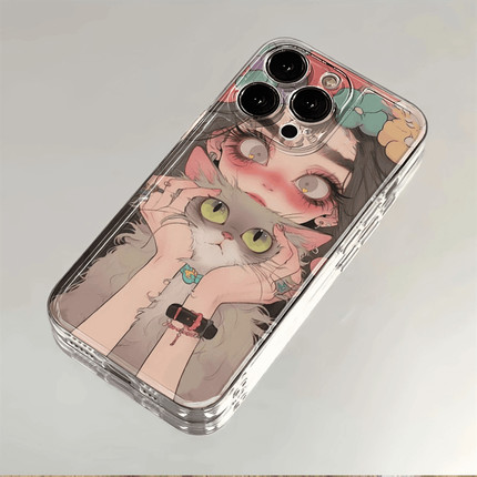 仙女猫女孩适用OPPORENO14PRO手机壳oppo超火Reno13/12/11/10/9/8/7/6/5/4可爱R15透明R17硅胶Pro/OPPOReno15