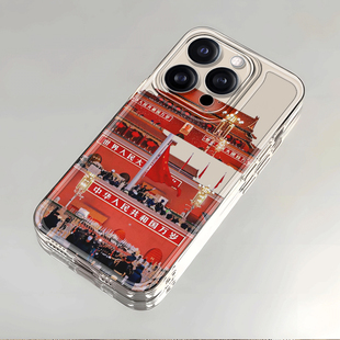 V30 X60I中国风爱国荣耀500套 X20 40轻奢版 国庆天安门适用荣耀200PRO手机壳100 10青春版