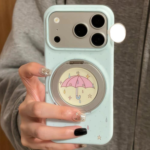 蓝底黄圈磁吸支架iPhone手机壳