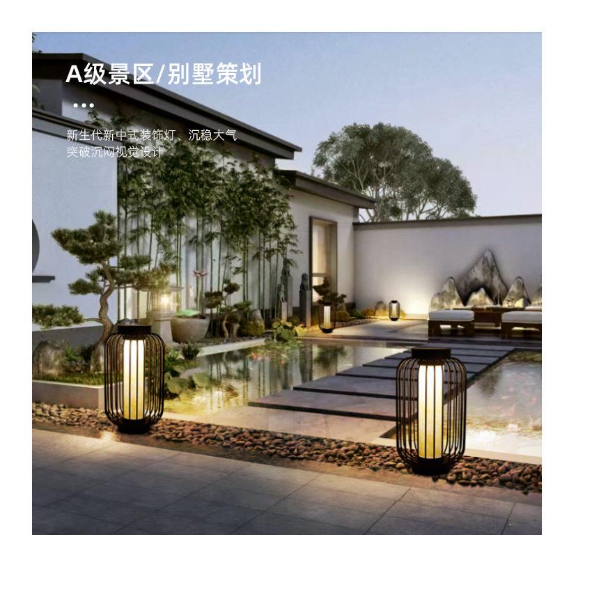 铁艺草灯鸟笼灯户外庭院景观花别墅莹鸿落地灯ed灯太坪阳园能灯l