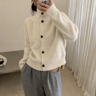 【韩锐池】！冬慵懒风高领木扣宽松厚实软糯保暖毛衣YS2-310