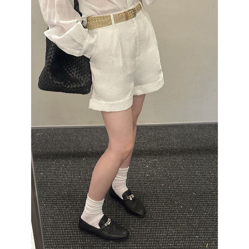 女2026夏季新款MMC亚麻休闲短裤