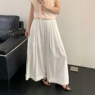 苏珊SUSAN 2026夏季新款宽松设计感洋气减龄休闲阔腿裤女TW1022