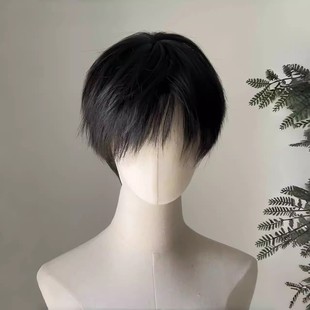 短发假发男生韩版帅气微分碎盖男士日常自然蓬松短直发仿真全头套