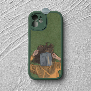 催眠书适用苹果17手机壳iPhone16promax慵懒治愈系15小米17华为nova14小羊皮pura80荣耀400mate80软oppovivo