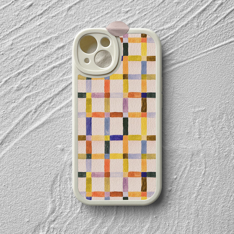 多型号苹果安卓小羊皮精孔简约