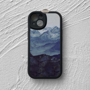 ins冷淡风简约山峰iphone17手机壳苹果14promax小羊皮p80小米15软套nova13华为mate60荣耀200vivos18oppo适用