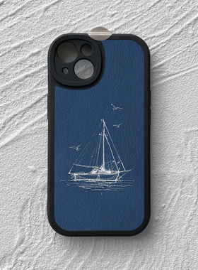 一帆风顺适用iPhone17苹果16Promax创意复古风nova15华为p70mate60小米17小羊皮opporen12vivo荣耀200保护套