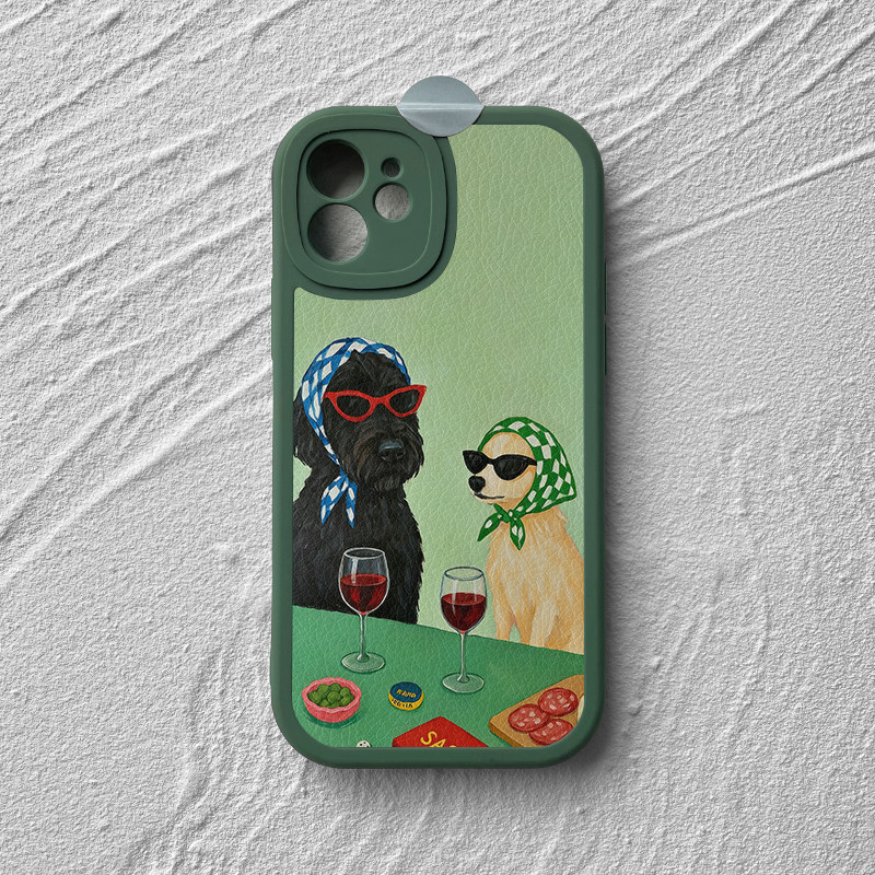 小狗碰杯适用iPhone17promax苹果16手机壳小米15华为pura70pro新款mate60reno可爱卡通荣耀100红米保护套vivo,3C数码配件,手机保护套/壳,淘宝优惠券,粉丝福利购,淘宝优惠卷