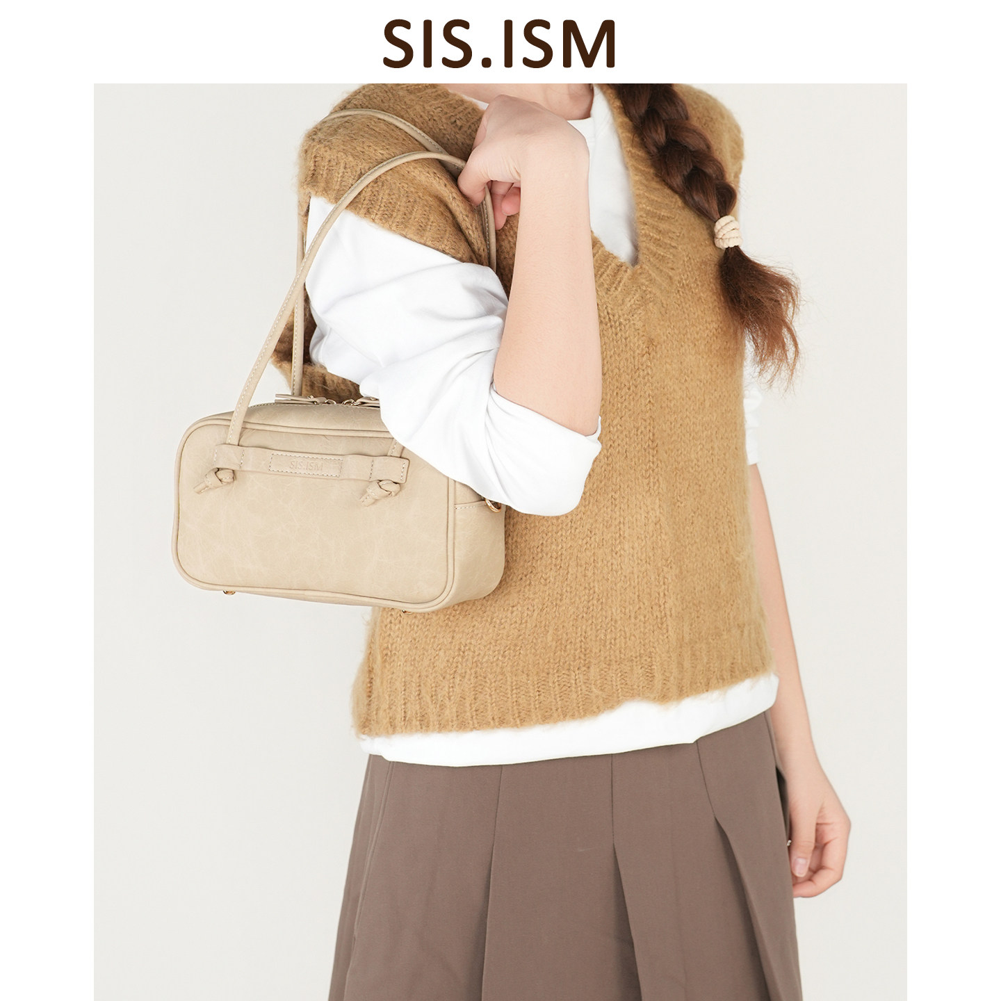 设计师原创姐妹主义2025新款波士顿简约通勤女包单肩斜挎手拎包,箱包皮具/热销女包/男包,通用款女包,淘宝优惠券,粉丝福利购,淘宝优惠卷