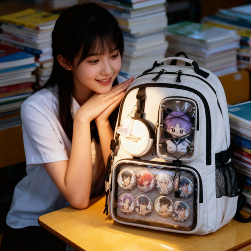 爱迪生初高中生痛包书包轻便护脊