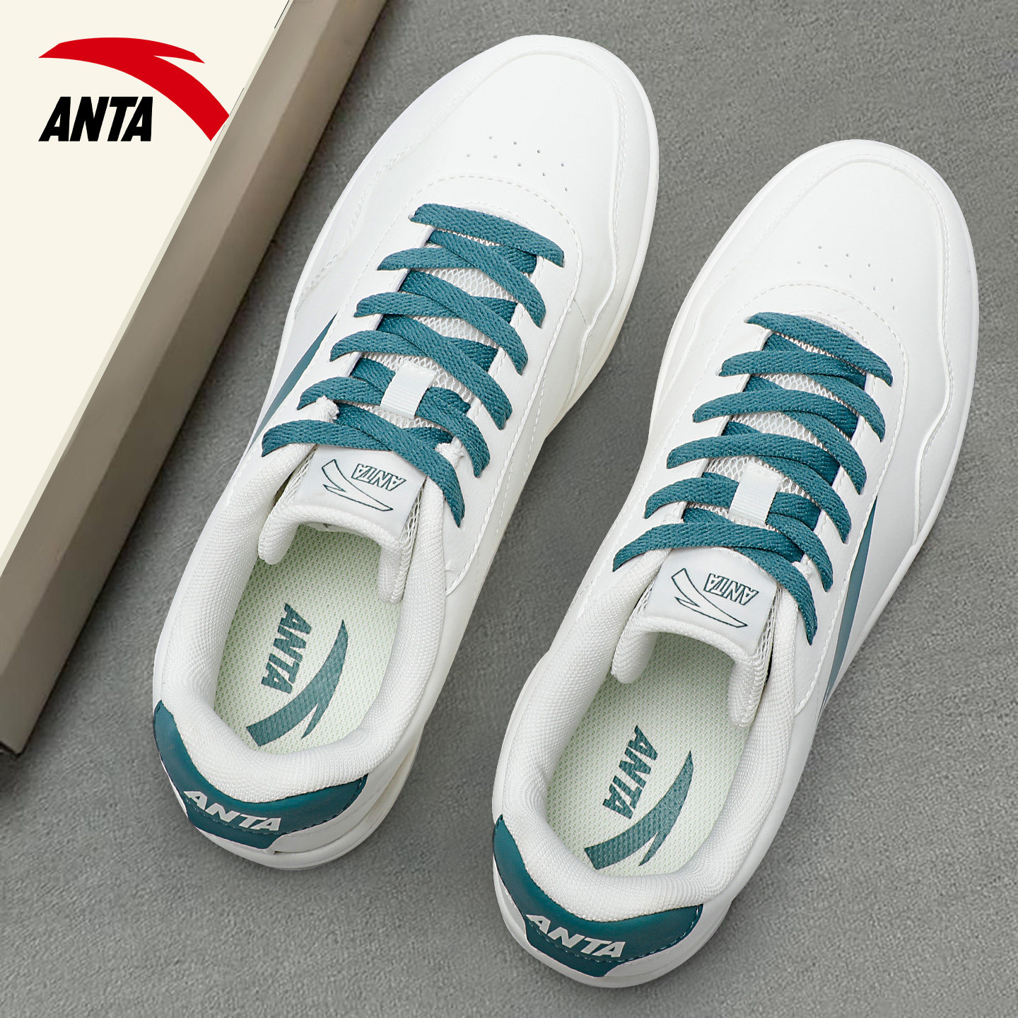 安踏潮流板鞋男鞋2025秋季新款皮面鞋子厚底青少年低帮休闲运动鞋,运动鞋new,板鞋,淘宝优惠券,粉丝福利购,淘宝优惠卷